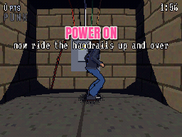 Dead Mall in NO COMPLY: the power is on, now ride the escalator handrails up and over.