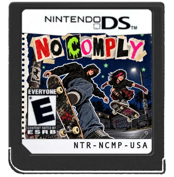 The NO COMPLY DS game card.